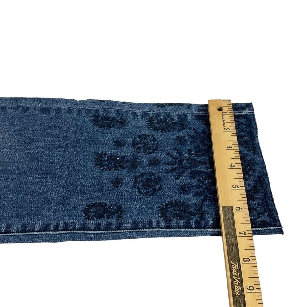Liverpool Jeans Women's Sz 28" Blue The Crop Straight w/ Embroidered Hem Nwt - Picture 10 of 10